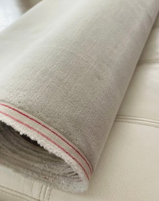Donghia Designer Upholstery Fabric Luxurious 6.25 Yards Oatmeal Velvet Retails At $385/Yard