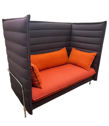 Vitra Ultra Rare Alcove High Back Modern Sofa By Ronan & Erwan Bouroullec 2008 1 Of 2 Hermes Orange
