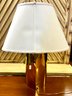 Luxurious Mid Century Curved Brass Lamp Architectural Digest Worthy!