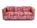 Milo Baughman Floating Sofa Mid Century Modern With Rare Boris Kroll Fabric