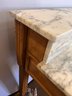 Antique Signed French Marble Top Pastry Butcher Table Natta & Nagot $3000 Retail