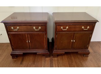 Pair Of Councill Mahogany Nightstands