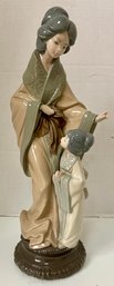 Collectible Vintage 1985 LLADRO NAO #279 Madre Oriental Geisha Mother