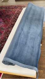 Donghia Designer Upholstery Fabric Luxurious Dark Blue Velvet 5.25 Yards Retails At $385/Yard