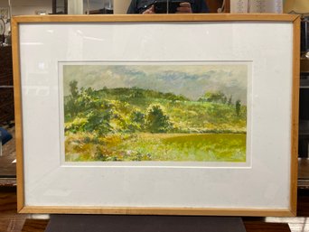 Original Signed Well Listed Artist Paul Zimmerman Framed Watercolor Painting