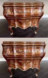 Pair Of Chinoiserie Style Two Drawer Commodes Nightstands