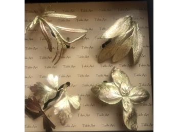 Set Of Twelve Leaf Decorative Napkin Rings