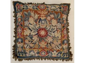 Vintage Luxurious Needlepoint Pillow