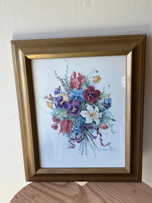 Framed Floral Print By Barbara Mock
