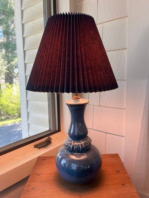 Blue Ceramic Lamp