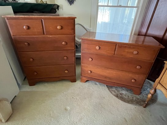 Pair Of Wooden Dressers