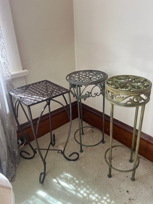 Lot Of Metal Plant Stands