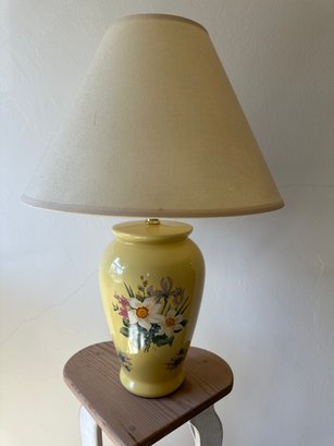 Yellow Floral Lamp