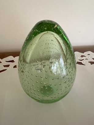 Green Glass Egg