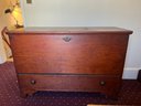 Vintage Blanket Box With Lift Top And Drawer