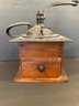 Antique Coffee Grinder Cast Iron And Wood