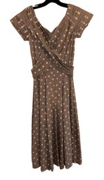 Vintage Polka Dot Swing Dress Medium