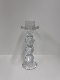 Ball Glass Candle Stick Set Of 3 - 2 Lots