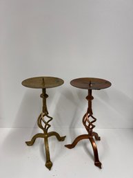 Set Of 2 Spiral Candle Holders - 3 Lots