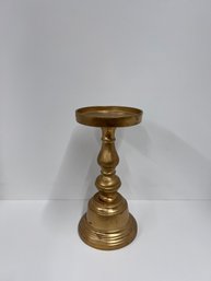 Gold Pillar Candle Holder Set Of 12 - 2 Lots