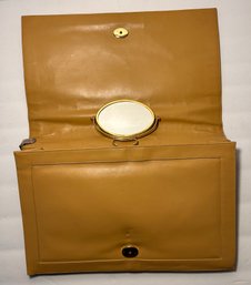 Vintage Lou Taylor Carmel Purse With Mirror