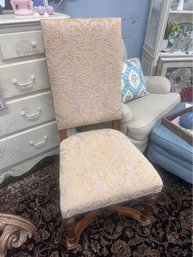 Set Of 2 Nailhead Trim High Back Chairs