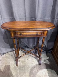 Drexel Wood Side Table - Unique Shaped