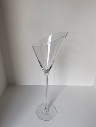 Angled Glass Vase Set Of 2- 7 Lots
