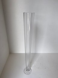 Tall 30' Cone Shape Glass Vase Set Of 5 - 10 Lots