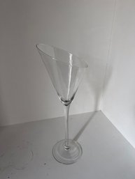 24'Angled Cocktail Glass Vase Set Of 2