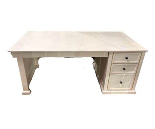 White Desk With Drawers