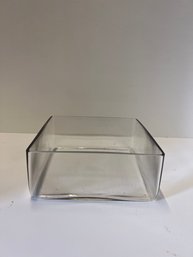 Square Decorative Glass Container Large Set Of 4 - 3 Lots