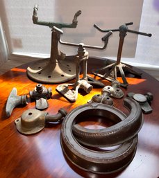 Lot Of Vintage Metal Sprinkler Pieces