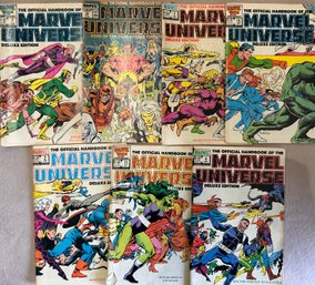 Lot Of Handbook Of The Marvel Universe Deluxe Comics