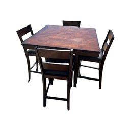 Bar Height Dining Table With 4 Stools