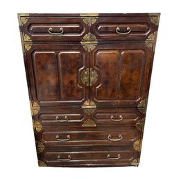 Bernhardt Midcentury Regency Armoire Storage Drawers