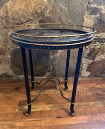 Small Metal Rustic Style Side Table