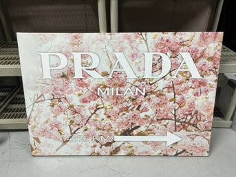 Prada Sign On Canvas