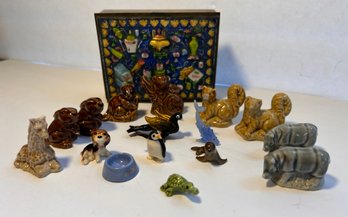 Lot Of Miniature Porcelain Animals And Boxes