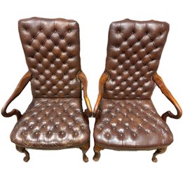 Vintage Leather Dining Chairs