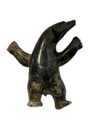 Original Invut Statue Dancing Bear By Ottikie Ashoona Nunavut Gallery