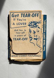 Tear-Off Vintage Noveltone Romantic Proposition Funny Card