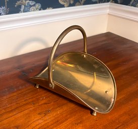 Vintage Brass Log Holder