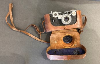 Vintage Argus C3 Camera Built-In Leather Case And Strap