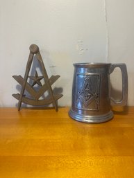 Masonic Wall Hanger And Mug
