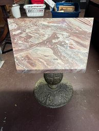 Metal Table With Marble Top