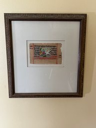 Indian Sanskrit Manuscript Inspired Wall Art