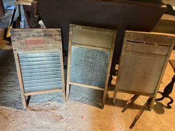 Lot Of Vintage Wash Boards