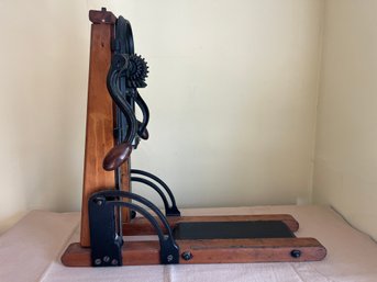 Vintage Drill Press With 6 Auger Bits