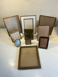 Lot Of Antique Brass Picture Frames